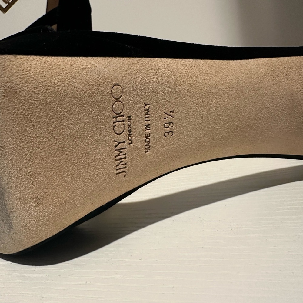 Jimmy Choo Black Velvet Heels - Picture 3 of 6